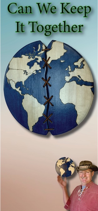 DW Studio, darkwood woodcarving, Climate Change Art dwcarving, home decor, wall art